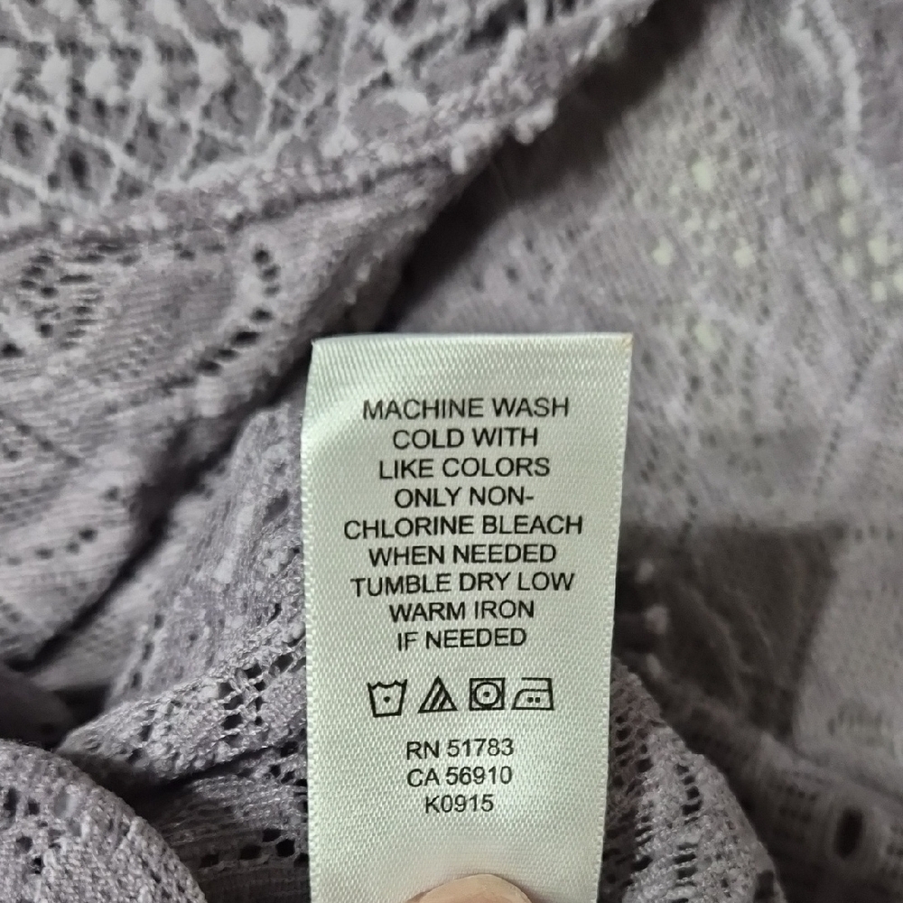 Maurices Lavender Lace Blouse - Picture 8 of 9